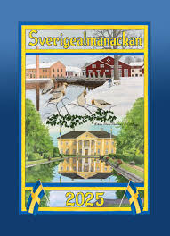 Sverigealmanackan 2025 A3 vägg 30×42 cm
