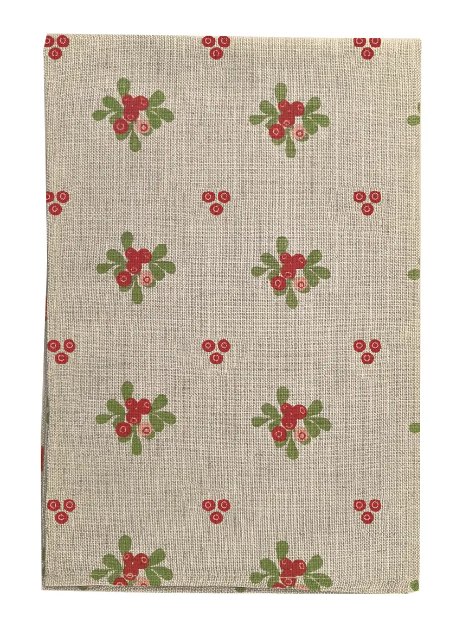 Kökshandduk Lingon / Kitcheen towel, Lingonberry
