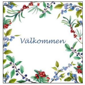 Servetter / Napkins, Välkommen bär