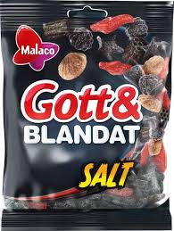 Malaco - Gott och Blandat Salt / Salted licorice