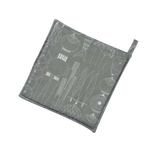 Picknick grytlapp / Pot holder grey, 21.5 x 21.5 cm