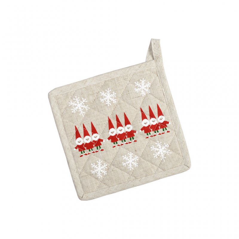 Tomtenisse grytlapp / Pot holder, 20 x 20 cm