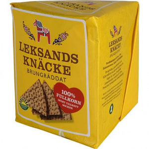 Leksand Knäckebröd, brungräddat / Crisp bread, extra crispy